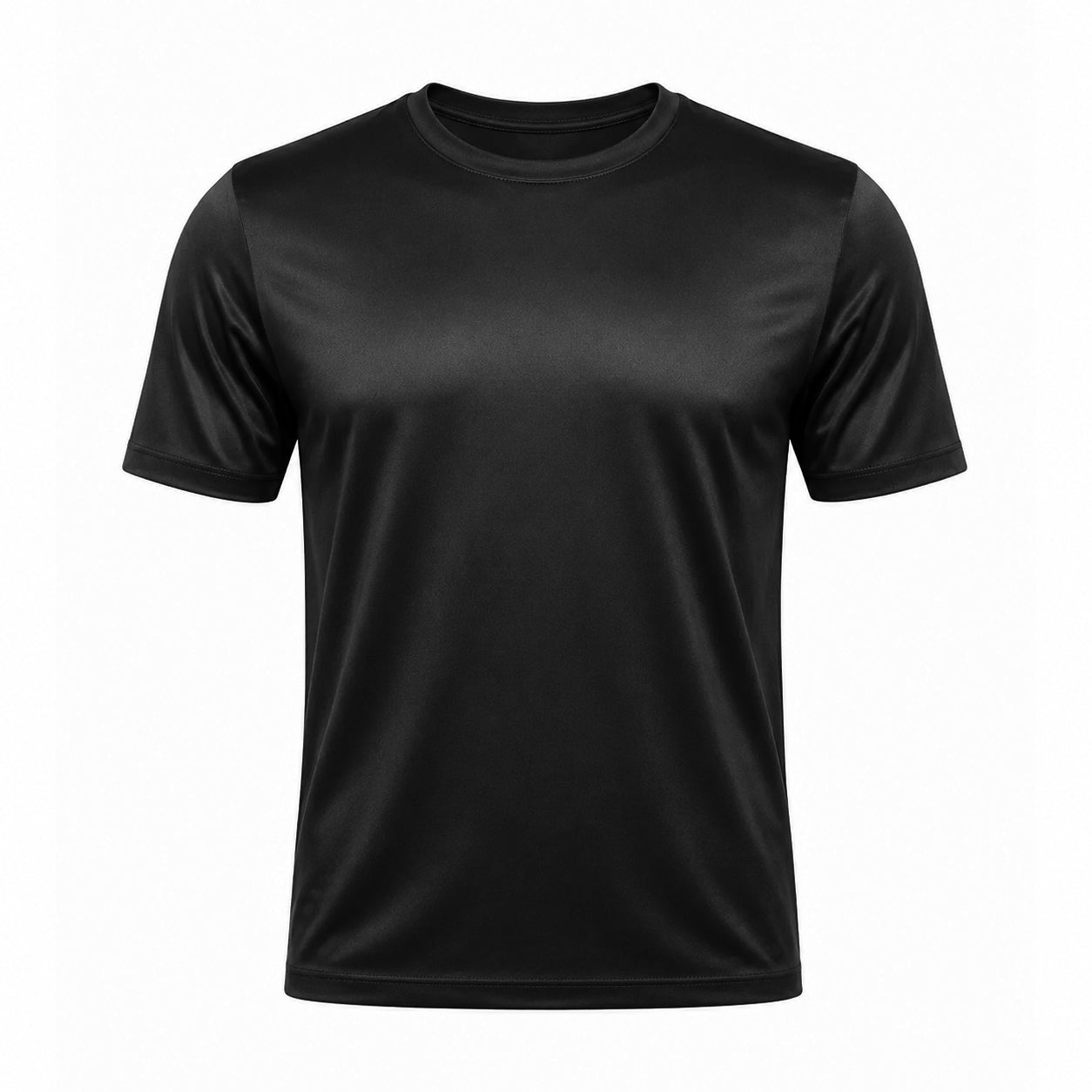 Silk-Feel Crewneck Tee Brown