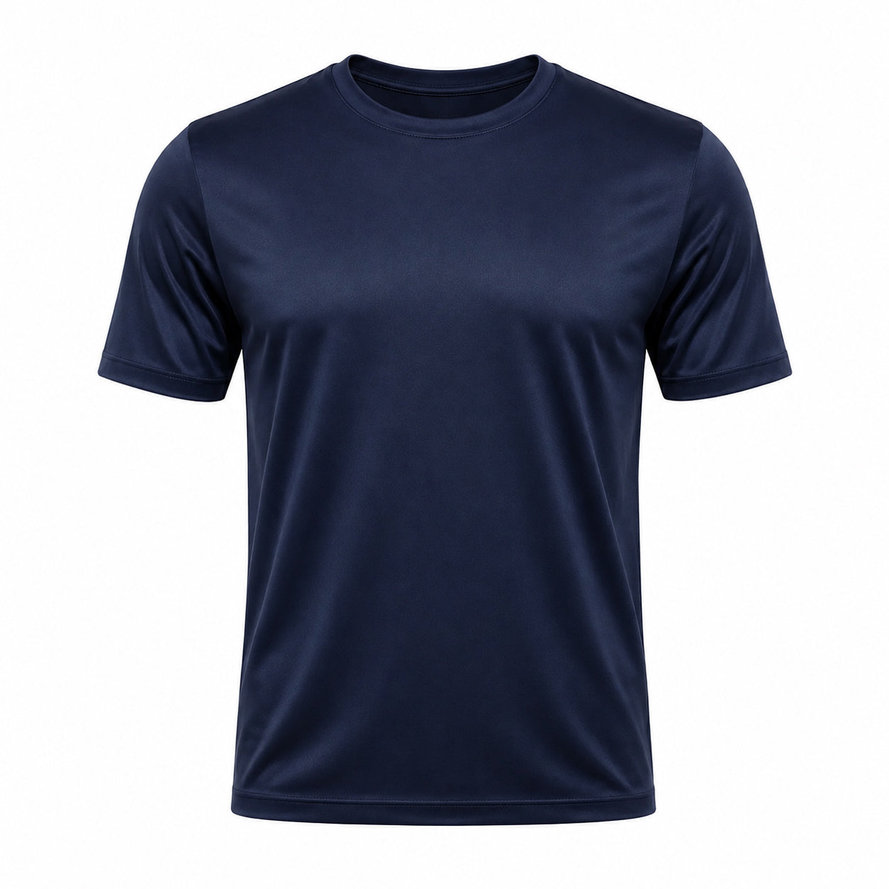 Silk-Feel Crewneck Tee Brown