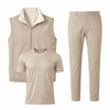 Triple Gilet Layering Set Beige