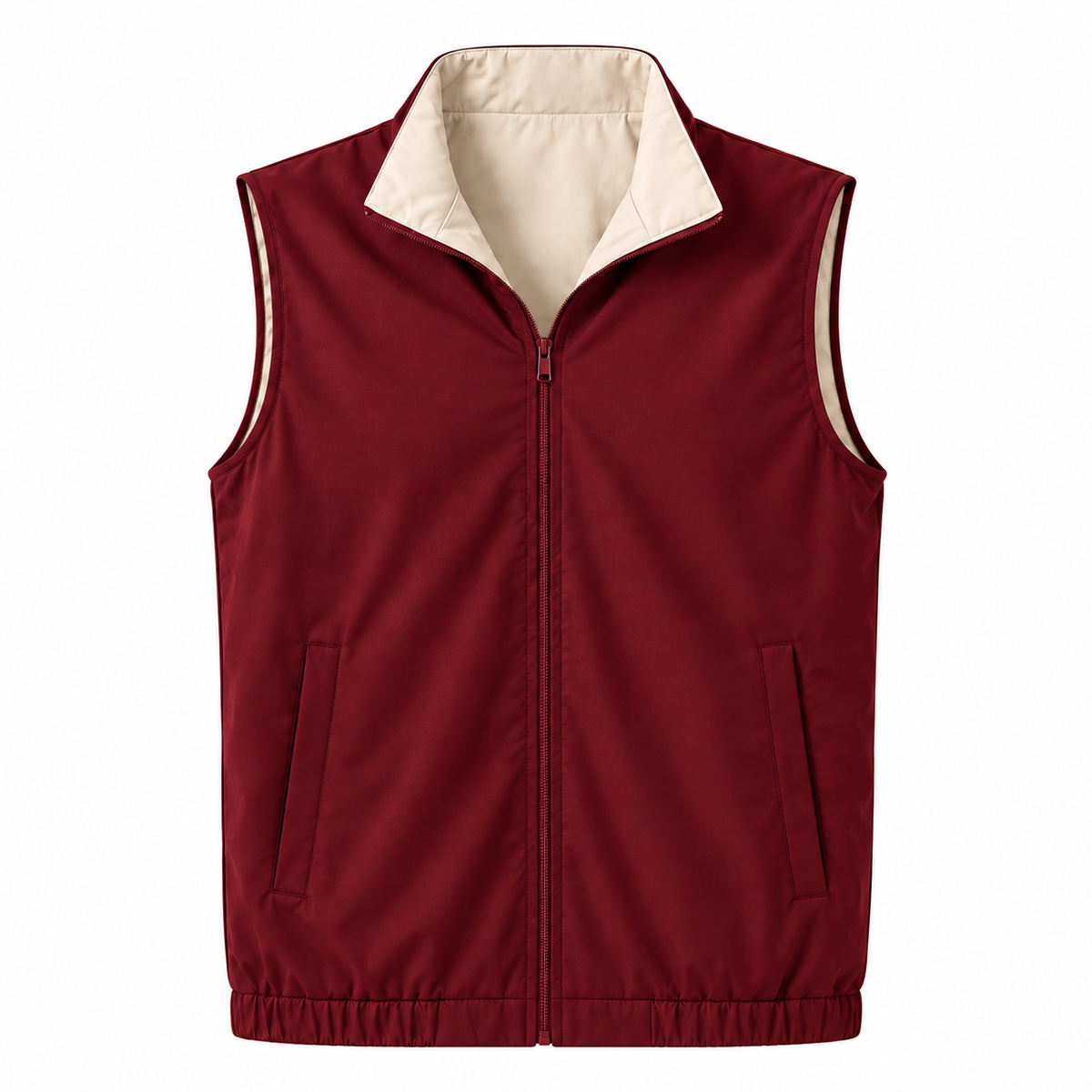 The Everyday Gilet Wine Red